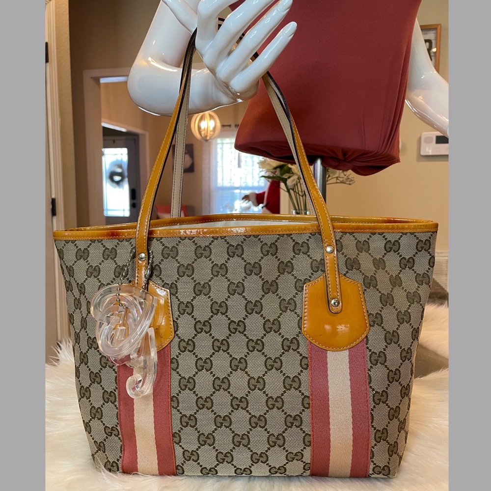 Gucci Tote Jolie Varnished Leather
